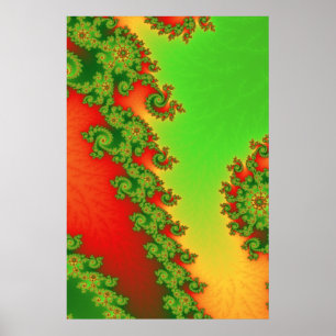 Weihnachtslinienposter Poster