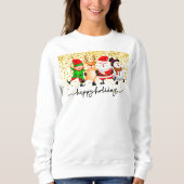 Weihnachtslinientanz Sweatshirt (Vorderseite)