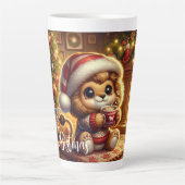 Weihnachtslion Drink Hot Cocoa Milchtasse (Vorderseite)