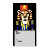 Weihnachtslion Nutcracker-Geschenk-Tag (Vorne)