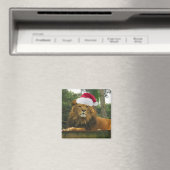 Weihnachtslion-Wear-Weihnachtsmannmütze Magnet (In Situ (Geschirrspüler))