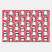 Weihnachtslionen Geschenkpapier Set (Vorderseite 3)