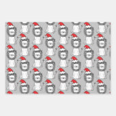 Weihnachtslionen Geschenkpapier Set (Vorderseite 2)