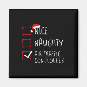 Weihnachtsliste des Naughty Air Traffic Controller Magnet