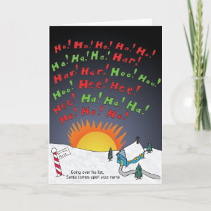 Weihnachtsliste Feiertagskarte