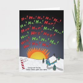 Weihnachtsliste Feiertagskarte