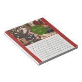 Weihnachtsliste Foto Notepad Notizblock (angewinkelt)
