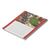Weihnachtsliste Foto Notepad Notizblock (Rotiert)