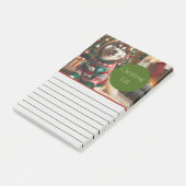 Weihnachtsliste Foto Notepad Post-it Klebezettel (angewinkelt)