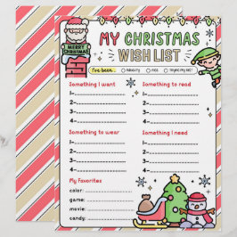 Weihnachtsliste für Kinder Geheimliste