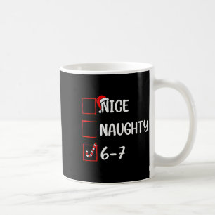 Weihnachtsliste Nett Unartig 6 7 Lustig Sechs Sieb Kaffeetasse