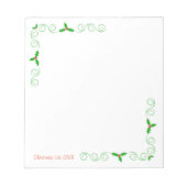 Weihnachtsliste Notepad Notizblock (Vorderseite)