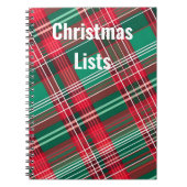 Weihnachtsliste Notizblock (Vorderseite)