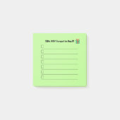 Weihnachtsliste Post It Notizen (Vorderseite)