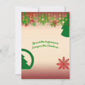 Weihnachtsliste Schöne Kid Snowflakes Dekoration (Rückseite)