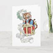 Weihnachtsliste Tiger Card Karte (Vorderseite)