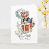 Weihnachtsliste Tiger Karte (Gelbe Blume)