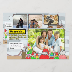 Weihnachtsliste Überprüfungs-Postkarte Feiertagskarte