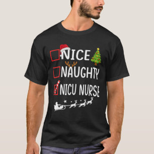 Weihnachtsliste Xmas Weihnachtsmann Hut Schön Unar T-Shirt