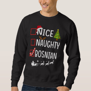 Weihnachtsliste Xmas Weihnachtsmann Nett Ungezogen Sweatshirt
