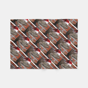 WeihnachtsLizard Fleecedecke