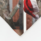 WeihnachtsLizard Fleecedecke (Ecke)