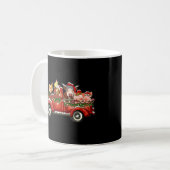 Weihnachtslkw mit Landtieren F Kaffeetasse (Vorderseite Links)