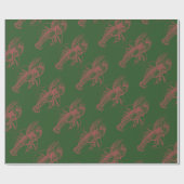 Weihnachtslobster Geschenkpapier (Flach)