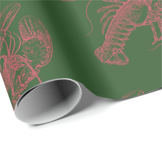 Weihnachtslobster Geschenkpapier (Rolleneckpunkt)