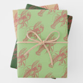 Weihnachtslobster Geschenkpapier Set (Beispiel)