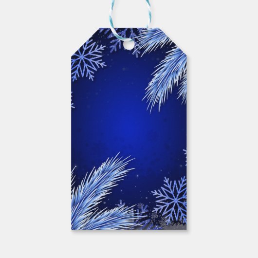 Weihnachtslogo Personalisiert Geschenkanhänger (Rückseite)