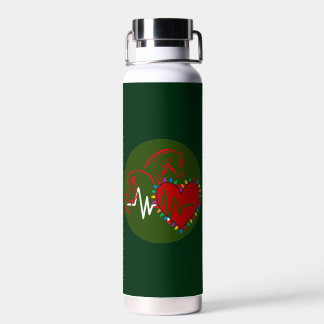 Weihnachtslogo Wasserflasche Trinkflasche