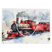 Weihnachtslokomotive Große Geschenktüte (Rückseite)