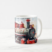 Weihnachtslokomotive Kaffeetasse (VorderseiteRechts)
