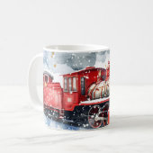 Weihnachtslokomotive Kaffeetasse (Vorderseite Links)