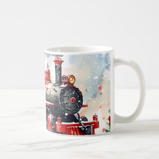 Weihnachtslokomotive Kaffeetasse (Rechts)
