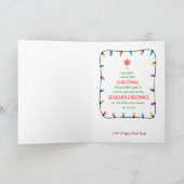 Weihnachtslokomotive Karte (Innenseite)