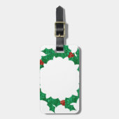 Weihnachtslorbeerkranz Gepäckanhänger (Vorderseite vertikal)