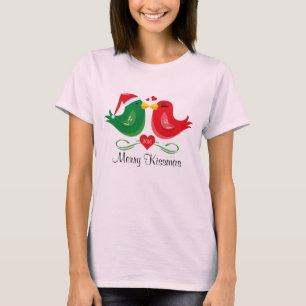 Weihnachtslovebirds-personalisiertes Shirt