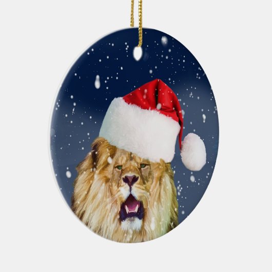 Weihnachtslöwe in der keramik ornament (Rechts)