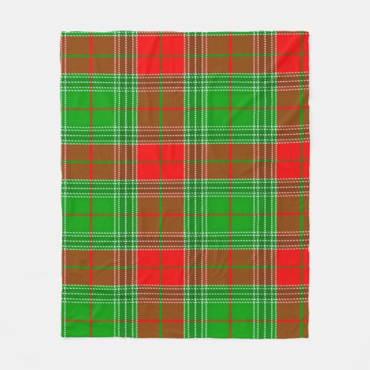 Weihnachtslumberjack Kariert Fleecedecke (Vorderseite)