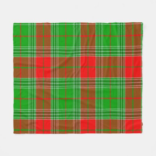 Weihnachtslumberjack Kariert Fleecedecke (Vorderseite (Horizontal))