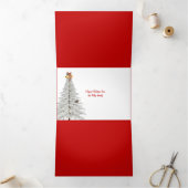 Weihnachtslumberjack Kariert mit leichter Kette Dreifach Gefaltete Urlaubskarte (Innenseite)