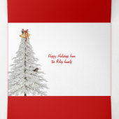 Weihnachtslumberjack Kariert mit leichter Kette Dreifach Gefaltete Urlaubskarte (Innenseite Mitte)