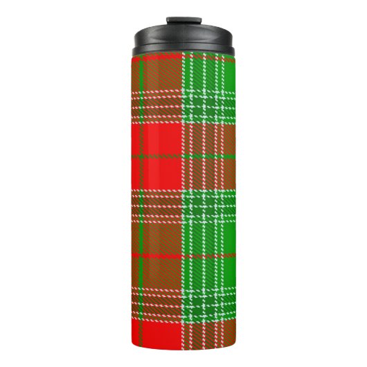 Weihnachtslumberjack Kariert Thermosbecher (Vorderseite)