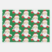 Weihnachtslustige 3 Koordination Geschenkpapier Set (Vorderseite)