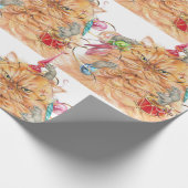 Weihnachtslustige Grumpy Cat Mouse Animal Spaß Art Geschenkpapier (Ecke)