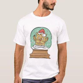 Weihnachtslustige Katze in T-Shirt
