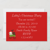 Weihnachtslustige Party Einladungen (Rückseite)