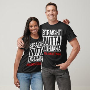 Weihnachtslustiger Feiertag Land Litauen Geschenk T-Shirt